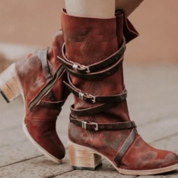 FreeBird COLIN Boot in Black Cherry size 8 - Picture 11 of 13